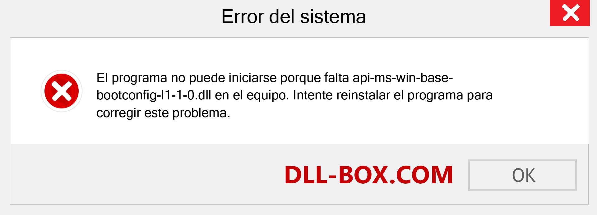 ¿Falta el archivo api-ms-win-base-bootconfig-l1-1-0.dll ?. Descargar para Windows 7, 8, 10 - Corregir api-ms-win-base-bootconfig-l1-1-0 dll Missing Error en Windows, fotos, imágenes